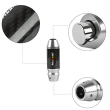 Load image into Gallery viewer, Brand New Ralliart Universal Real Carbon Fiber Silver Aluminum Automatic Transmission Racing Gear Shift Knob