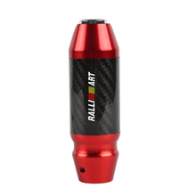 Load image into Gallery viewer, Brand New Ralliart Universal Real Carbon Fiber Red Aluminum Automatic Transmission Racing Gear Shift Knob