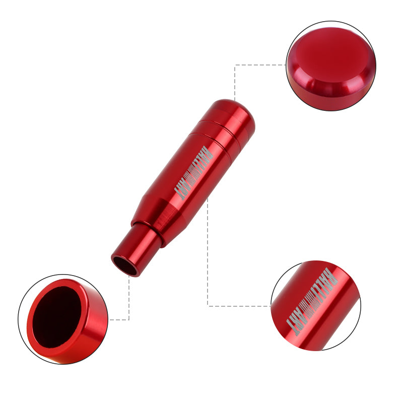 Brand New Universal JDM 13CM Ralliart Aluminum Red Automatic Gear Stick Shift Knob Lever Shifter