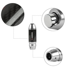 Load image into Gallery viewer, Brand New Bride Universal Real Carbon Fiber Silver Aluminum Automatic Transmission Racing Gear Shift Knob