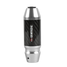 Load image into Gallery viewer, Brand New Bride Universal Real Carbon Fiber Silver Aluminum Automatic Transmission Racing Gear Shift Knob