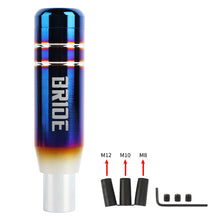 Load image into Gallery viewer, Brand New Universal JDM 13CM Bride Aluminum Burnt Blue Automatic Gear Stick Shift Knob Lever Shifter
