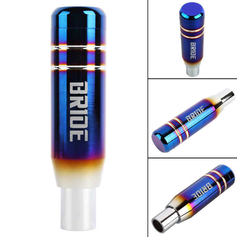 Brand New Universal JDM 13CM Bride Aluminum Burnt Blue Automatic Gear Stick Shift Knob Lever Shifter