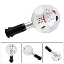 Load image into Gallery viewer, Brand New Universal JDM Fortune Cat Round Ball Crystal Clear Automatic Car Gear Shift Knob Shifter