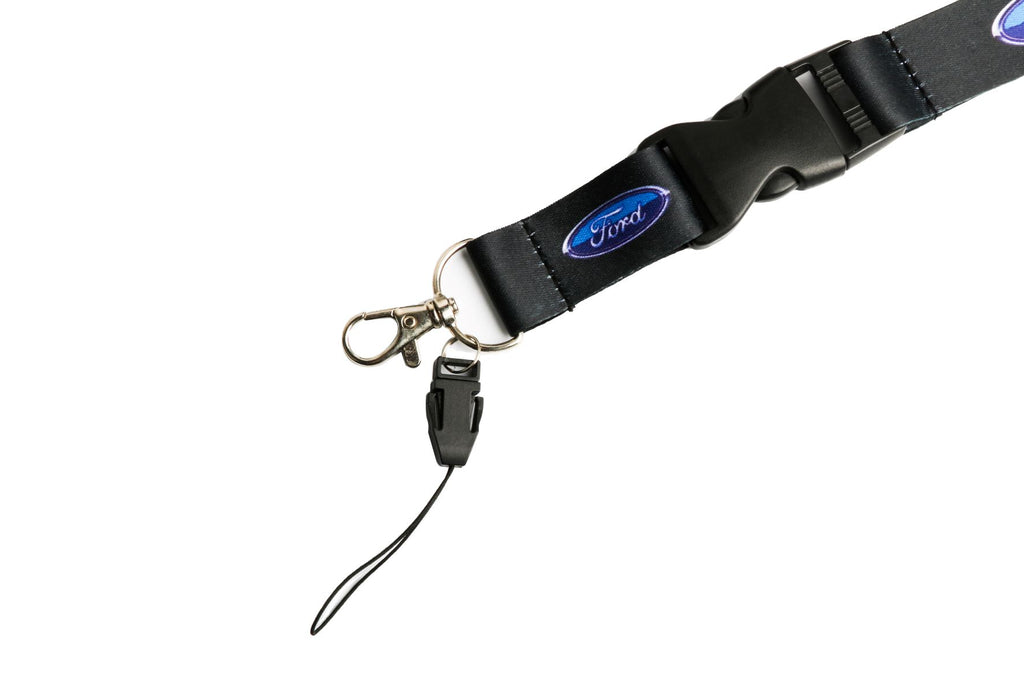 BRAND NEW FORD MUSTANG GT Car Keychain Tag Rings Keychain JDM Drift Lanyard Black