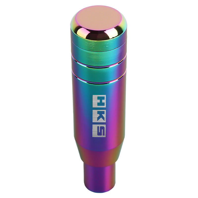 Brand New Universal JDM 13CM HKS Aluminum Neo Chrome Automatic Gear Stick Shift Knob Lever Shifter