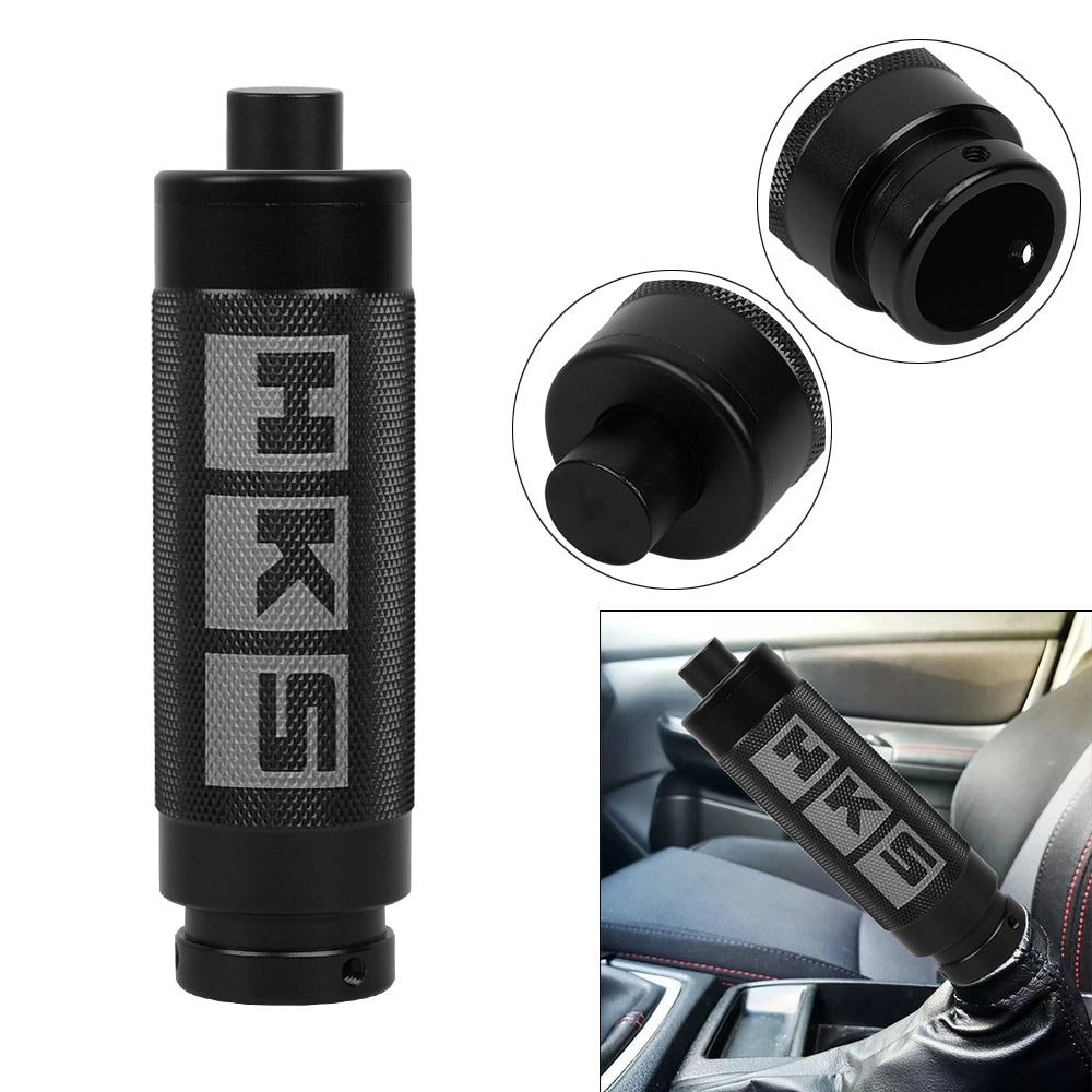Brand New HKS Black Aluminum Car Handle Hand Brake Sleeve Universal Fitment Cover