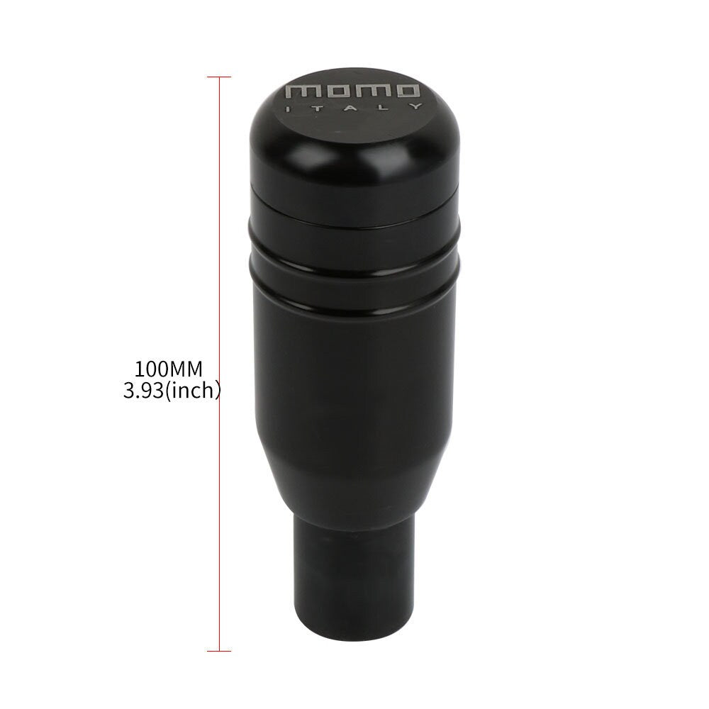 Brand New 1PCS Momo Black Aluminum Universal Automatic Car Gear Shift Knob Lever Shifter M8 M10 M12