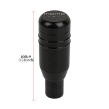 Load image into Gallery viewer, Brand New 1PCS Momo Black Aluminum Universal Automatic Car Gear Shift Knob Lever Shifter M8 M10 M12