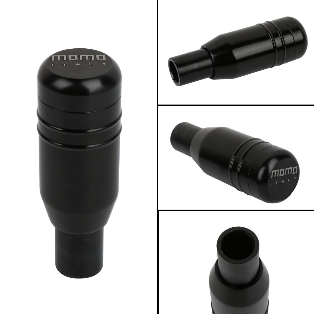 Brand New 1PCS Momo Black Aluminum Universal Automatic Car Gear Shift Knob Lever Shifter M8 M10 M12