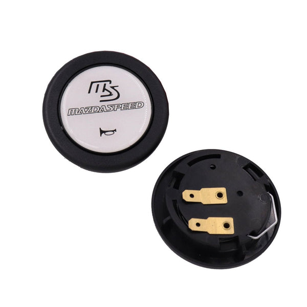 Brand New Universal Mazdaspeed Car Horn Button Black Steering