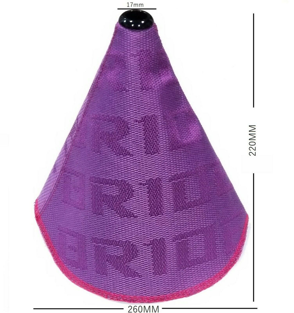Brand New Bride Purple Hyper FABRIC Shift Boot Cover MT/AT Car Universal