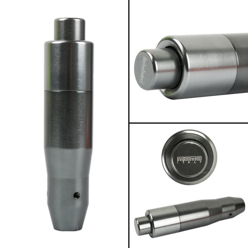 Brand New MOMO Universal Gunmetal Aluminum Automatic Transmission Shift Knob For Universal