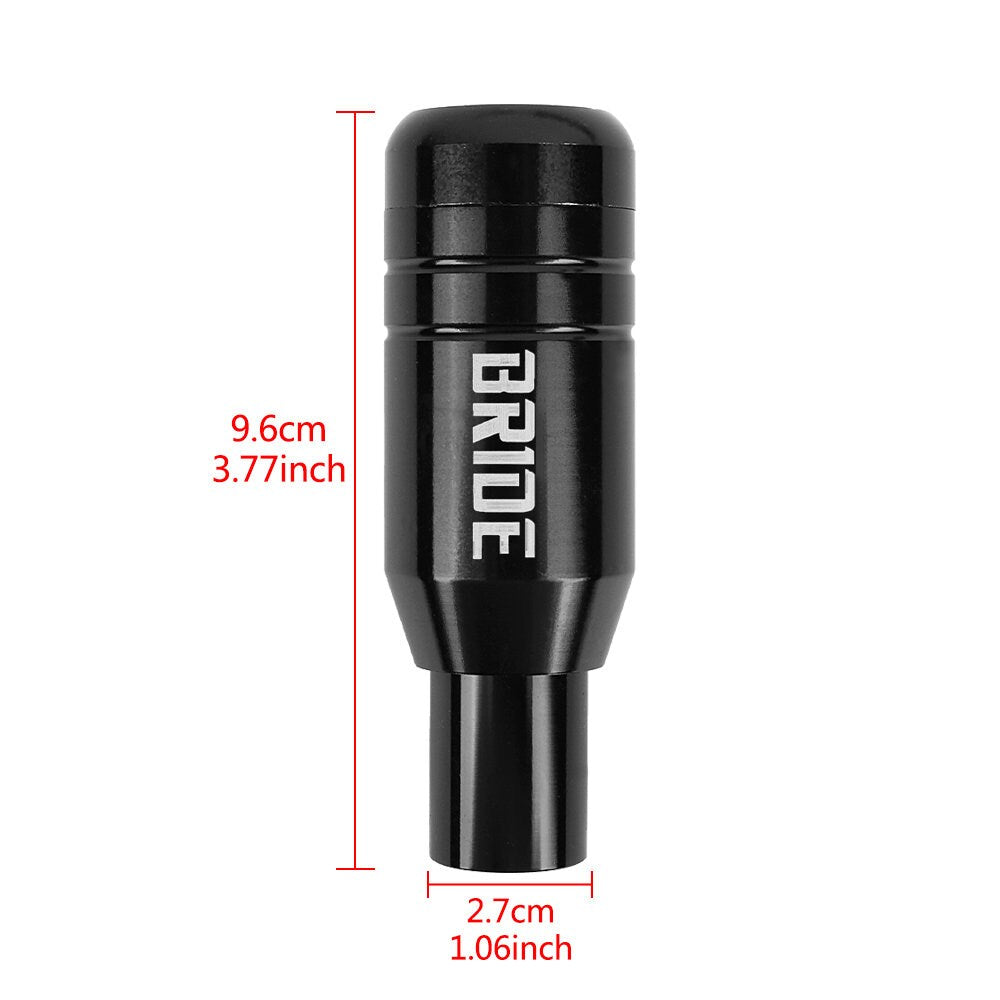 Brand New Universal JDM BRIDE Aluminum Black Automatic Gear Stick Shift Knob Lever Shifter