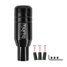 Load image into Gallery viewer, Brand New Universal JDM Momo Aluminum Black Automatic Gear Stick Shift Knob Lever Shifter