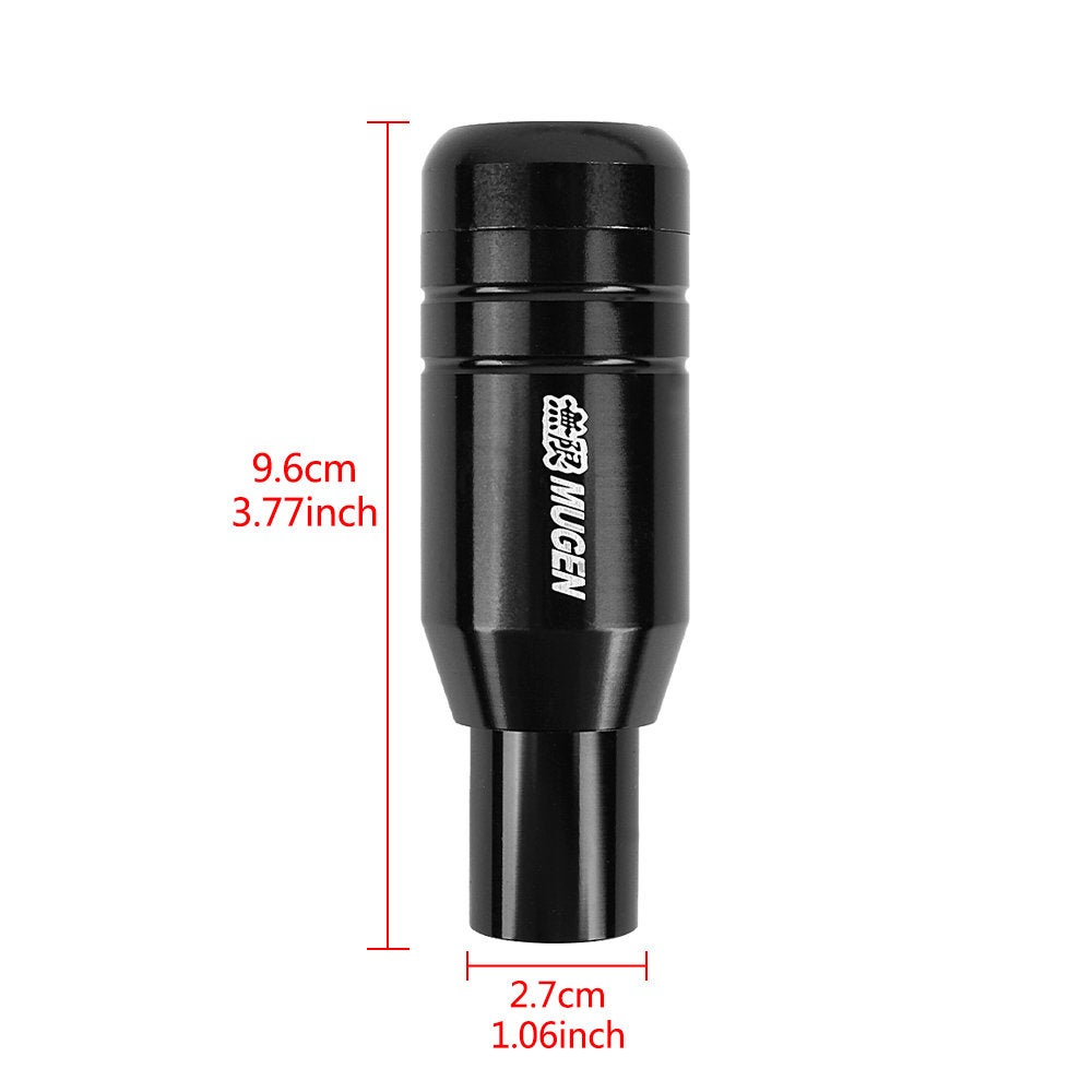 Brand New Universal JDM Mugen Aluminum Black Automatic Gear Stick Shift Knob Lever Shifter