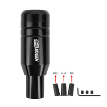 Load image into Gallery viewer, Brand New Universal JDM Mugen Aluminum Black Automatic Gear Stick Shift Knob Lever Shifter