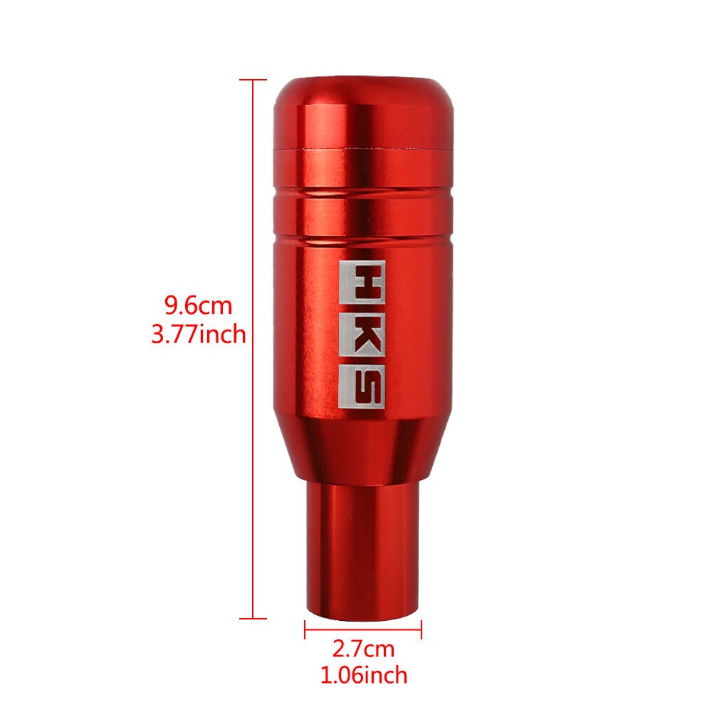 Brand New Universal JDM HKS Aluminum Red Automatic Gear Stick Shift Knob Lever Shifter