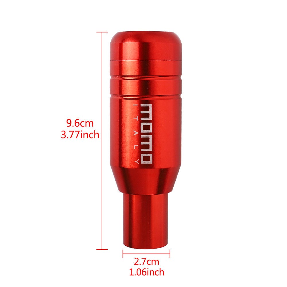 Brand New Universal JDM Momo Aluminum Red Automatic Gear Stick Shift Knob Lever Shifter