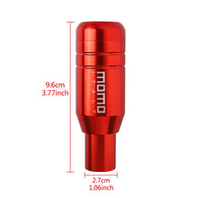 Load image into Gallery viewer, Brand New Universal JDM Momo Aluminum Red Automatic Gear Stick Shift Knob Lever Shifter