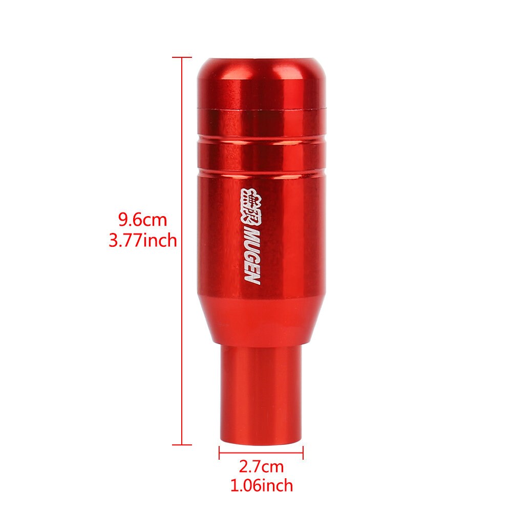 Brand New Universal JDM Mugen Aluminum Red Automatic Gear Stick Shift Knob Lever Shifter