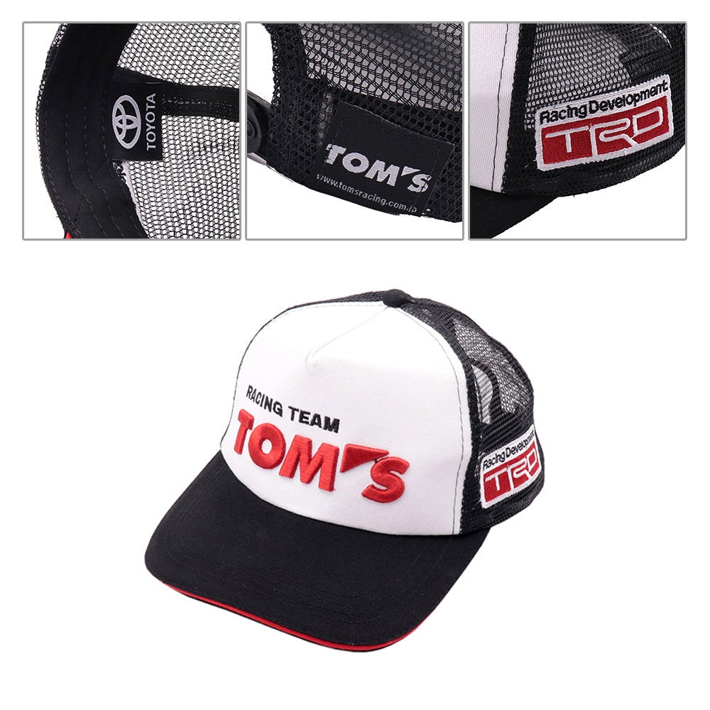 Brand New TOM'S Racing Team TRD Toyota Curved Bill Hat Cap Snapback Trucker  Hat TRD Racers