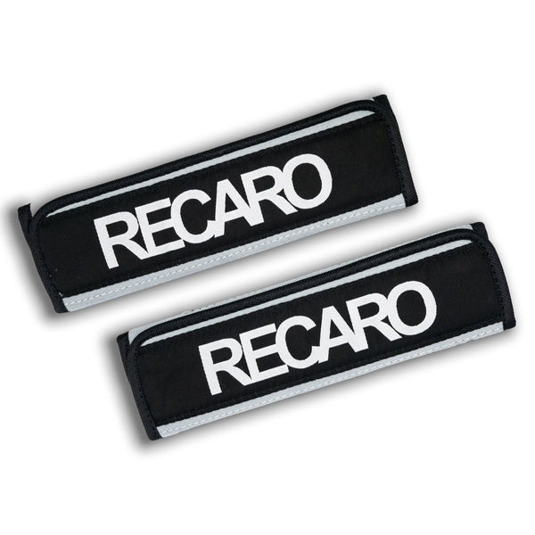 Recaro Headrests 2-Pack RECARO Embroidered Carbon Fiber - UK Stock Seat Belt Shoulder Pads - Foto 4