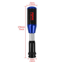 Load image into Gallery viewer, Brand New Universal HKS Blue Carbon Fiber Automatic Gear Shift Knob Shifter Lever Head