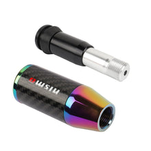 Load image into Gallery viewer, Brand New Universal Nismo Neo-Chrome Carbon Fiber Automatic Gear Shift Knob Shifter Lever Head