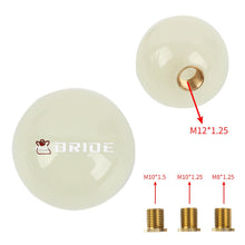 Load image into Gallery viewer, Brand New Jdm Bride Universal Glow In the Dark Blue Round Ball Shift Knob M8 M10 M12 Adapter