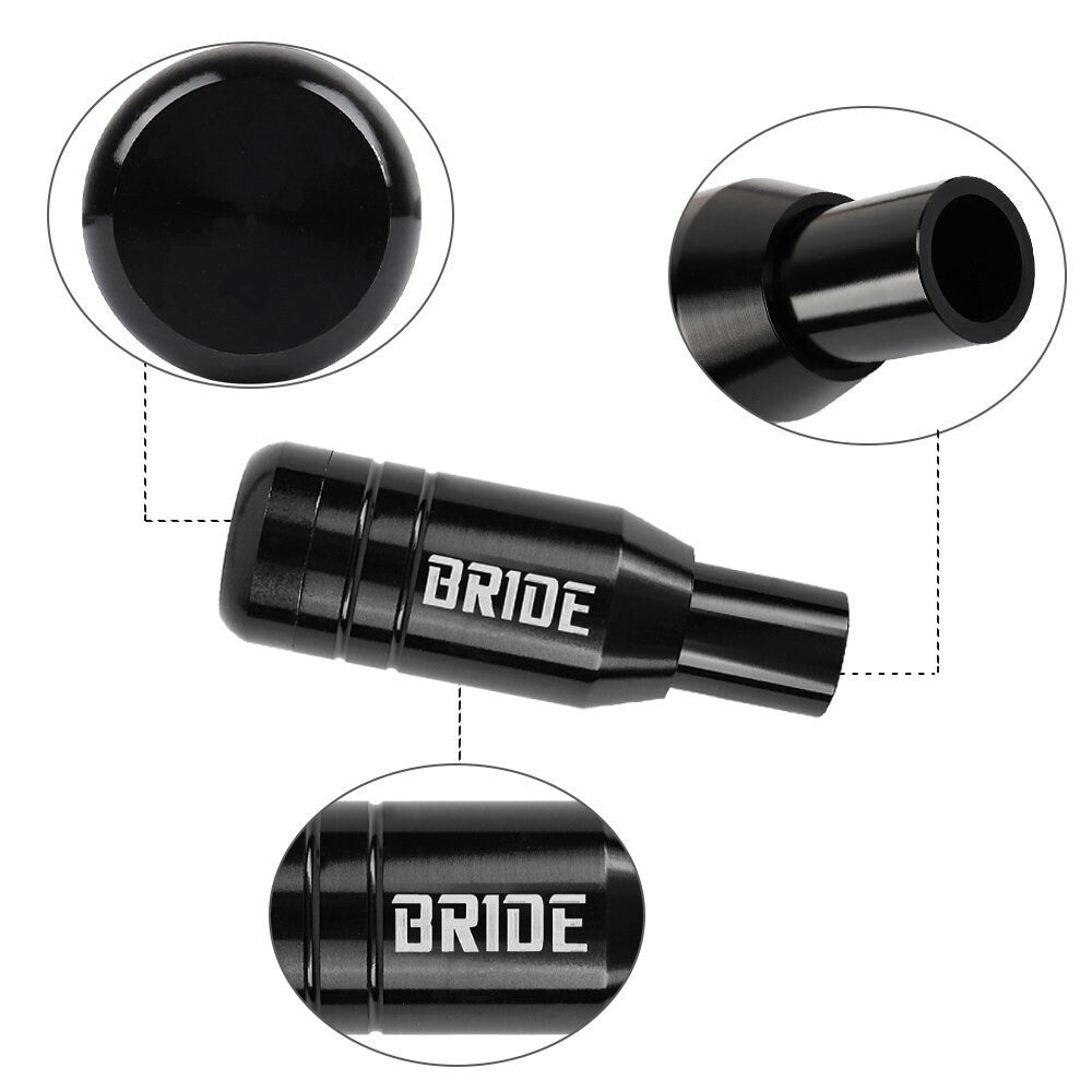 Brand New Universal JDM BRIDE Aluminum Black Automatic Gear Stick Shift Knob Lever Shifter