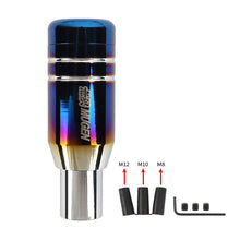 Load image into Gallery viewer, Brand New Universal JDM Mugen Aluminum Burnt Blue Automatic Gear Stick Shift Knob Lever Shifter