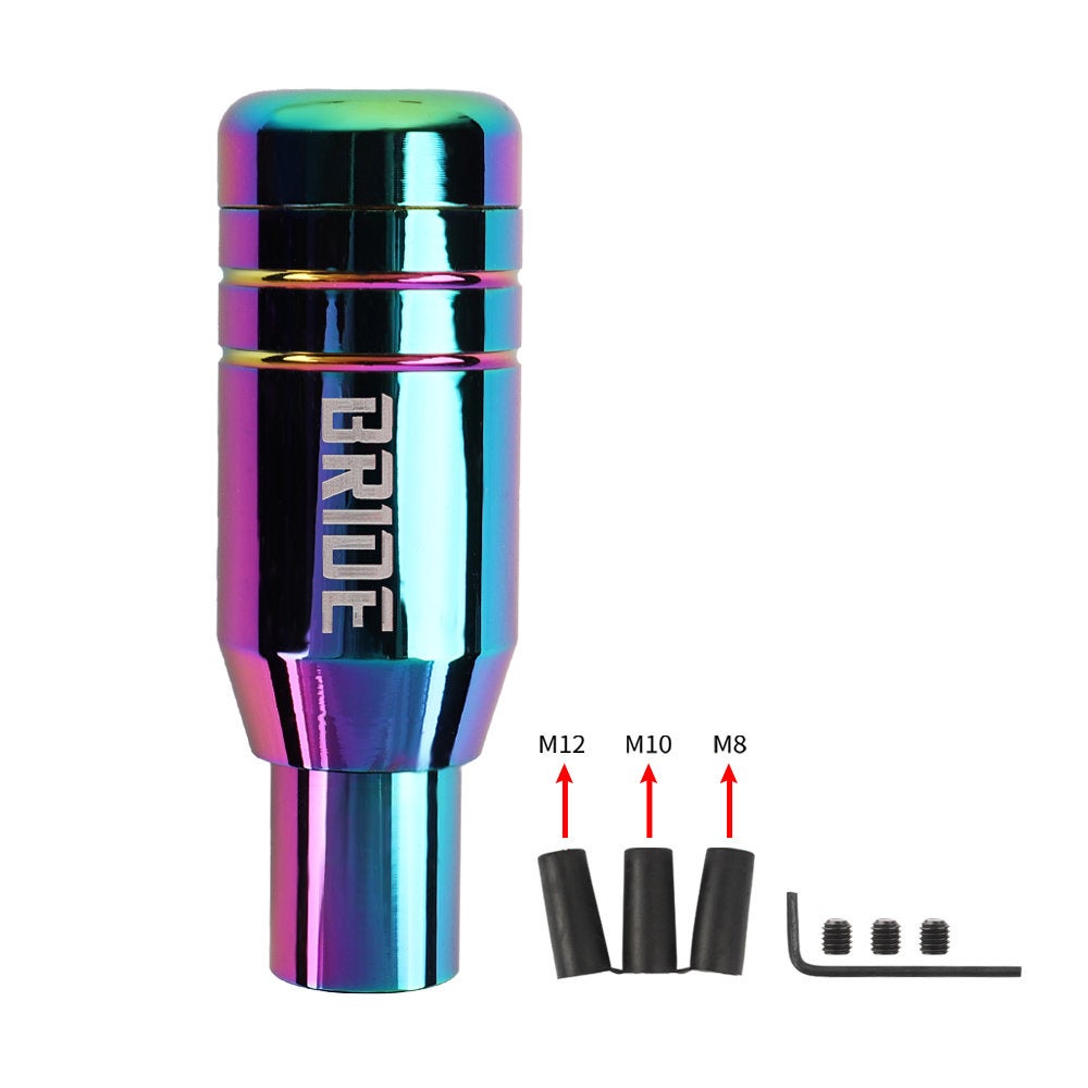 Brand New Universal JDM Bride Aluminum Neo-Chrome Automatic Gear Stick Shift Knob Lever Shifter