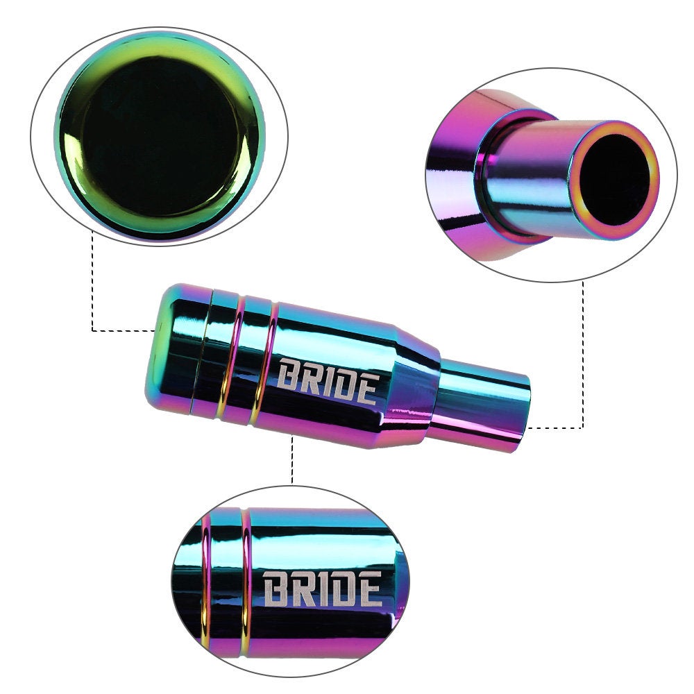 Brand New Universal JDM Bride Aluminum Neo-Chrome Automatic Gear Stick Shift Knob Lever Shifter