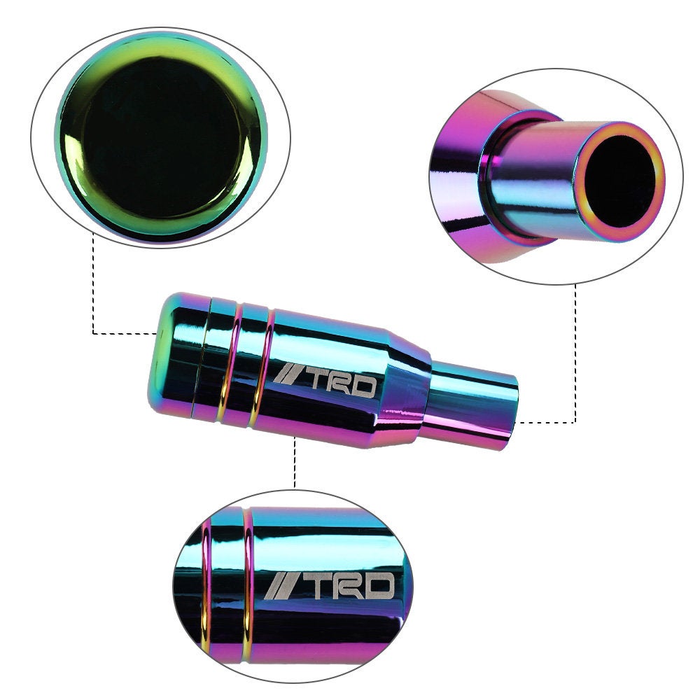 Brand New Universal JDM TRD Aluminum Neo-Chrome Automatic Gear Stick Shift Knob Lever Shifter