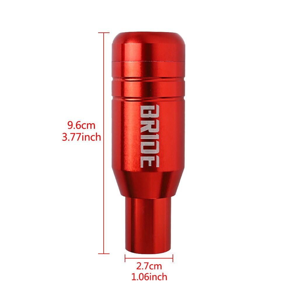 Brand New Universal JDM BRIDE Aluminum Red Automatic Gear Stick Shift Knob Lever Shifter