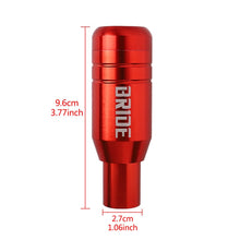Load image into Gallery viewer, Brand New Universal JDM BRIDE Aluminum Red Automatic Gear Stick Shift Knob Lever Shifter
