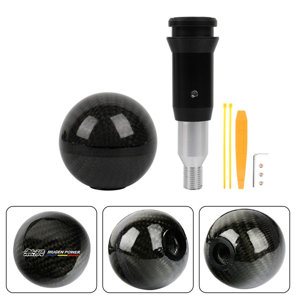 mugen gear knob Brand New Mugen Automatic Car Gear Shift Knob Round Ball Shape Black R – JK  Racing Inc