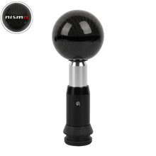 Load image into Gallery viewer, Brand New Nismo Automatic Car Gear Shift Knob Round Ball Shape Black Real Carbon Fiber