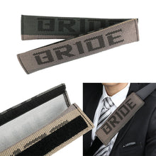 Load image into Gallery viewer, Brand New 2PCS BRIDE Racing Gradation Seat Belt Cover Shoulder Pads Fabric Racing Seat Material