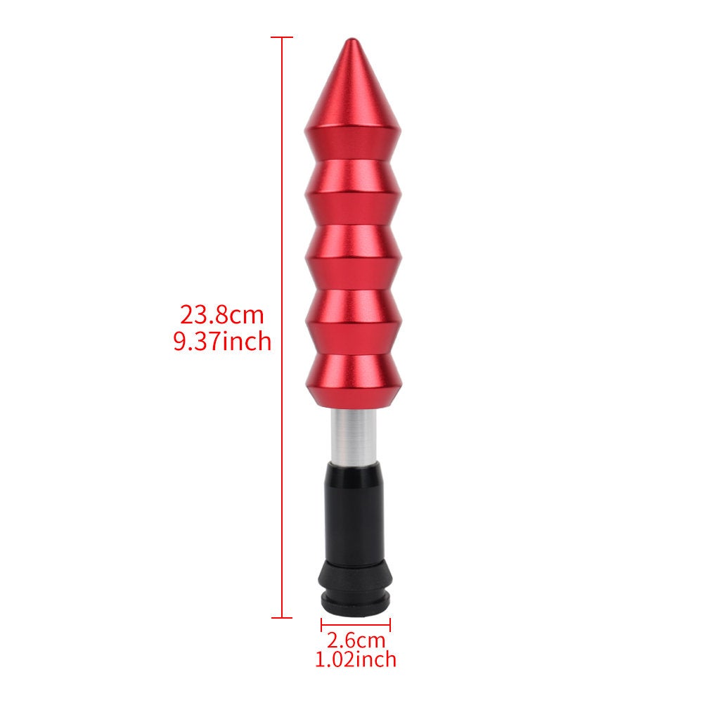 Brand New Universal Bamboo Spiked Style Red Automatic Car Gear Shift Knob Shifter