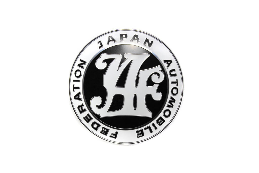 Brand New Universal Japan Automobile Federation JDM JAF Black Emblem Badge For Toyota Front Grille