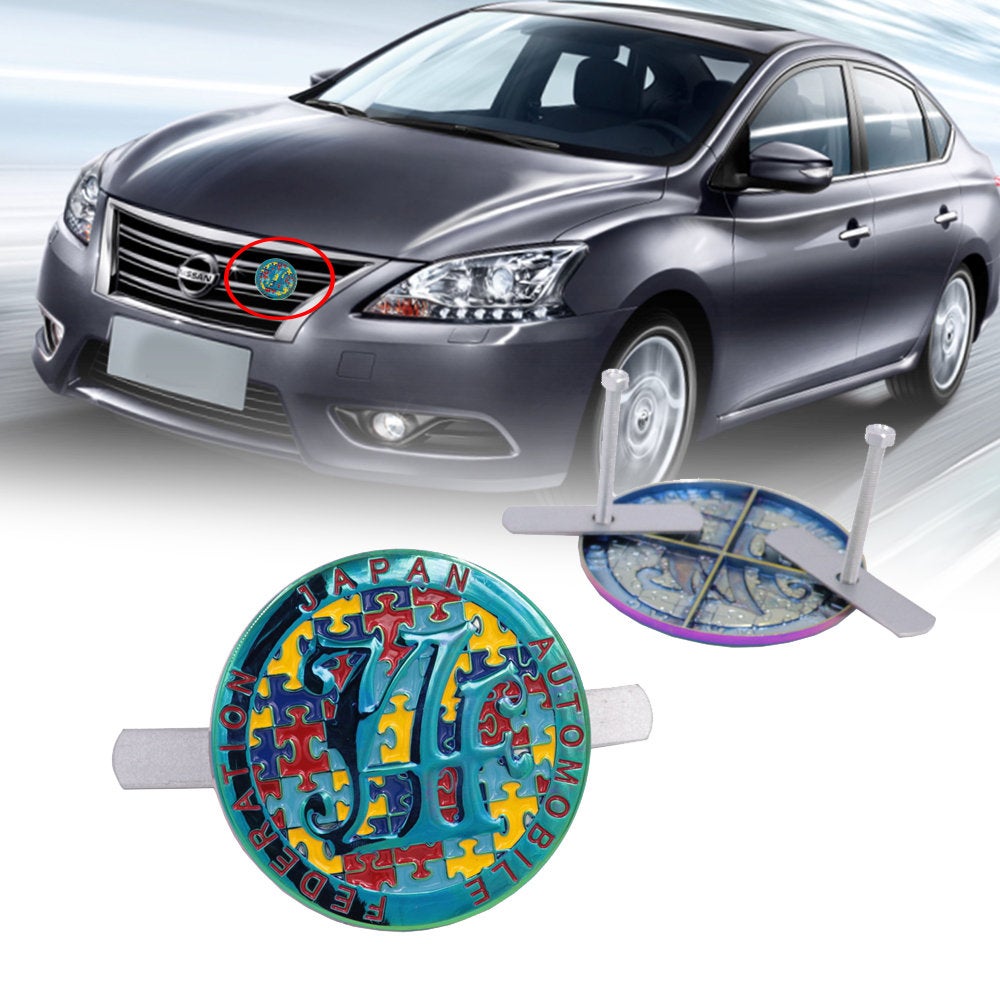 Brand New Japan Automobile Federation Puzzle JAF METAL Emblem