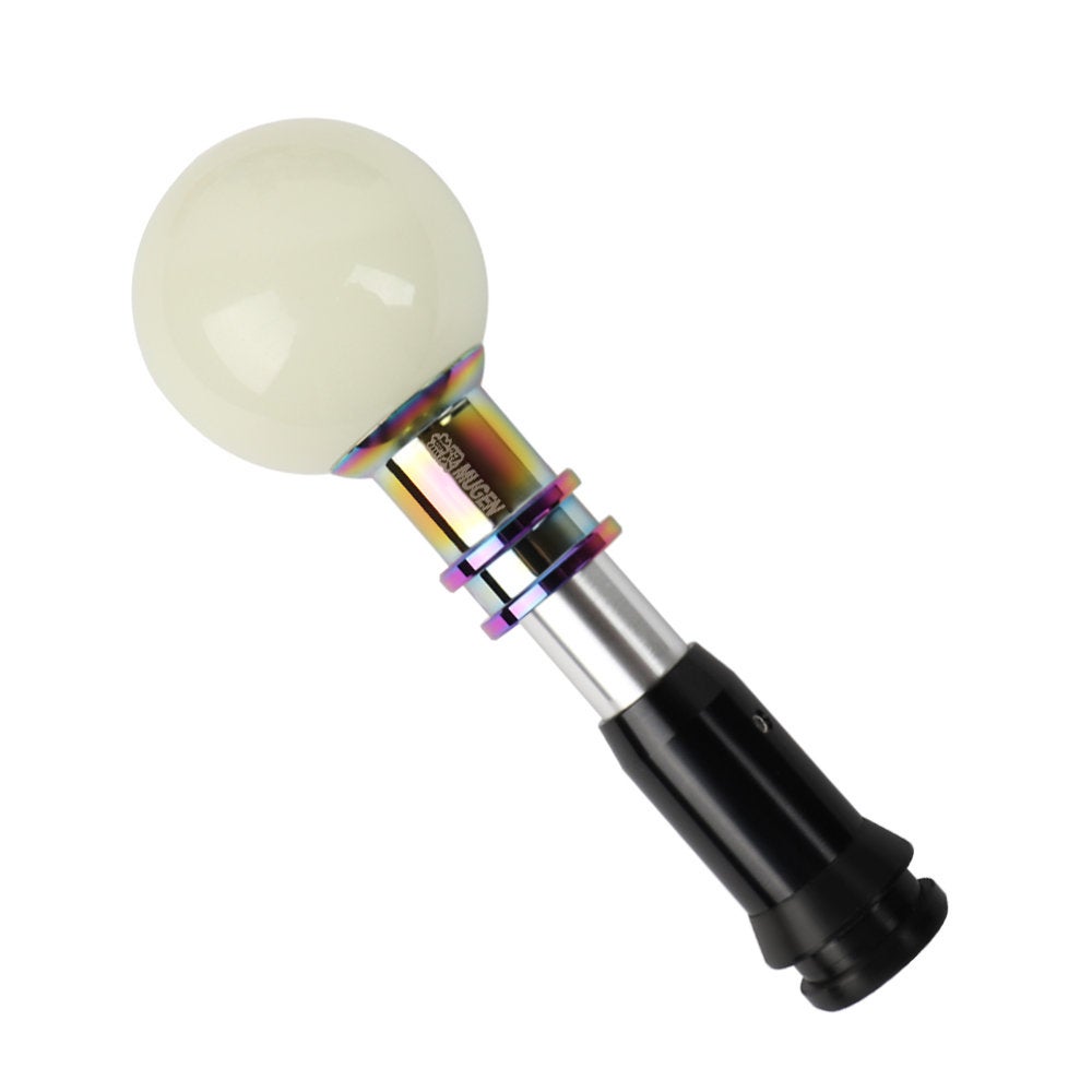 Brand New Universal Jdm Mugen Round Ball Glow in Dark Green Automatic Car Racing Gear Shift Knob Shifter M12 M10 M8