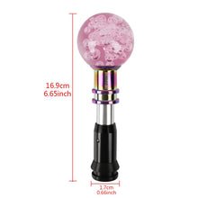 Load image into Gallery viewer, Brand New Universal Jdm Ralliart Round Ball Pink Crystal Bubble Automatic Car Racing Gear Shift Knob Shifter M12 M10 M8
