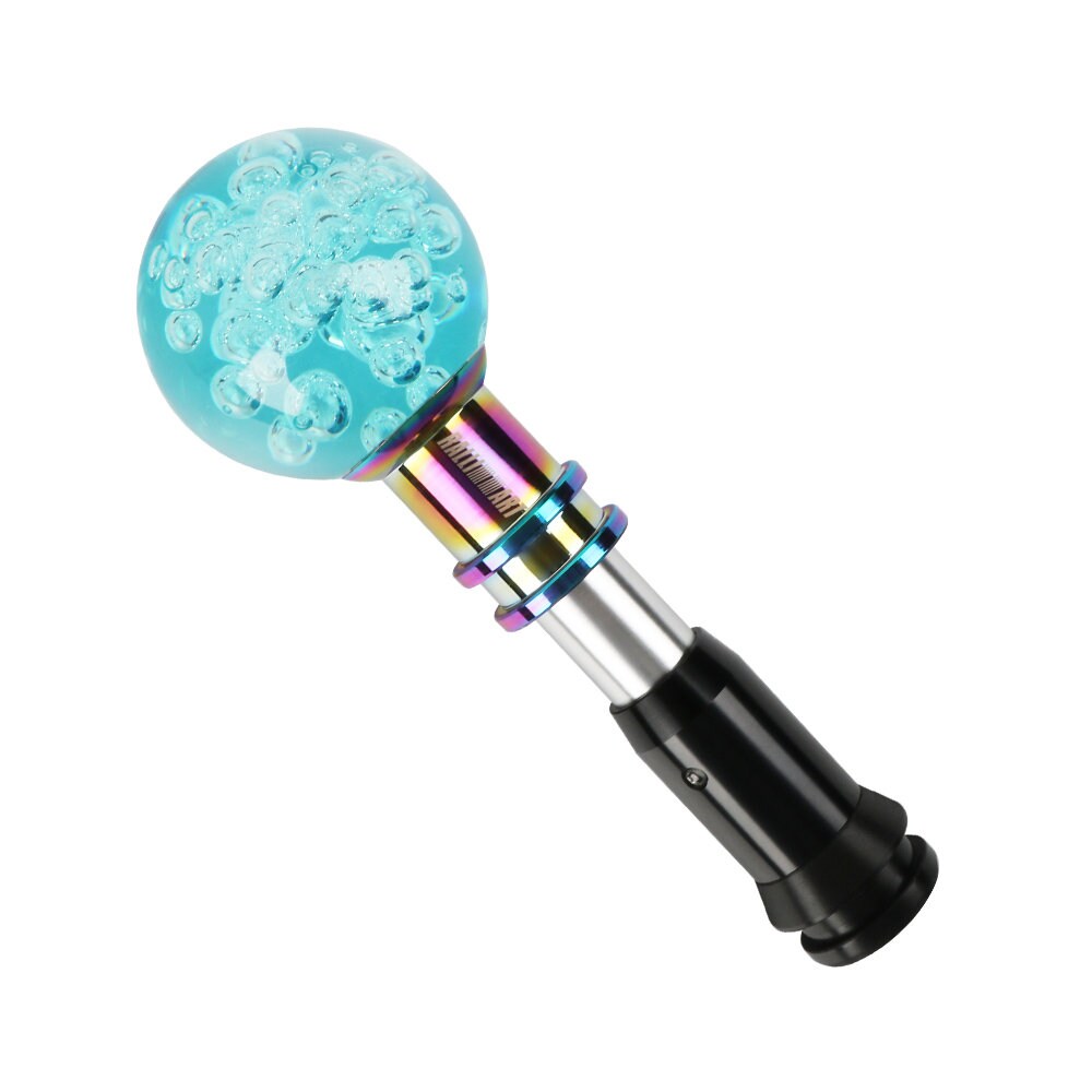 Brand New Universal Jdm Ralliart Round Ball Green Crystal Bubble Automatic Car Racing Gear Shift Knob Shifter M12 M10 M8