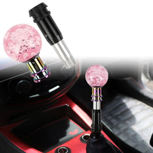 Load image into Gallery viewer, Brand New Universal Jdm TRD Round Ball Pink Crystal Bubble Automatic Car Racing Gear Shift Knob Shifter M12 M10 M8