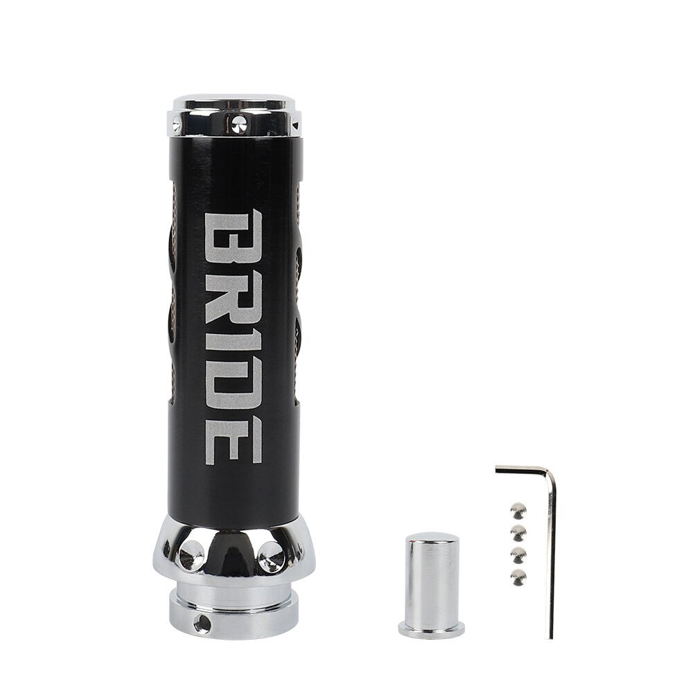 Brand New 1PCS BRIDE Black Aluminum Car Handle Hand Brake Sleeve Universal Fitment Cover S2