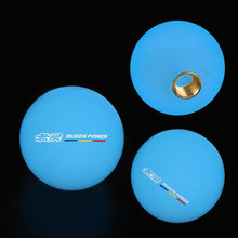 Load image into Gallery viewer, Brand New Jdm Mugen Universal Glow In the Dark Blue Round Ball Shift Knob M8 M10 M12 Adapter