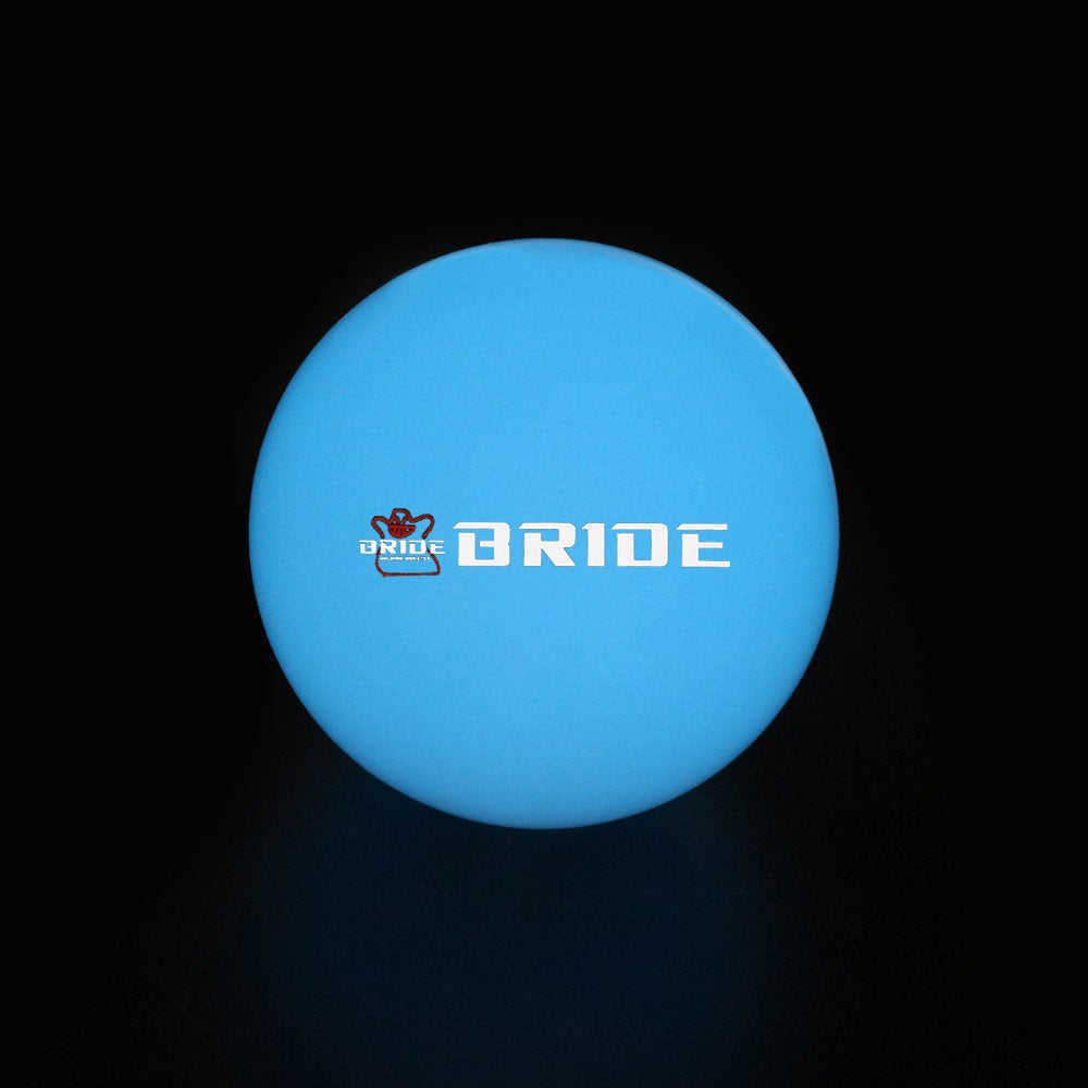 Brand New Jdm Bride Universal Glow In the Dark Blue Round Ball Shift Knob M8 M10 M12 Adapter